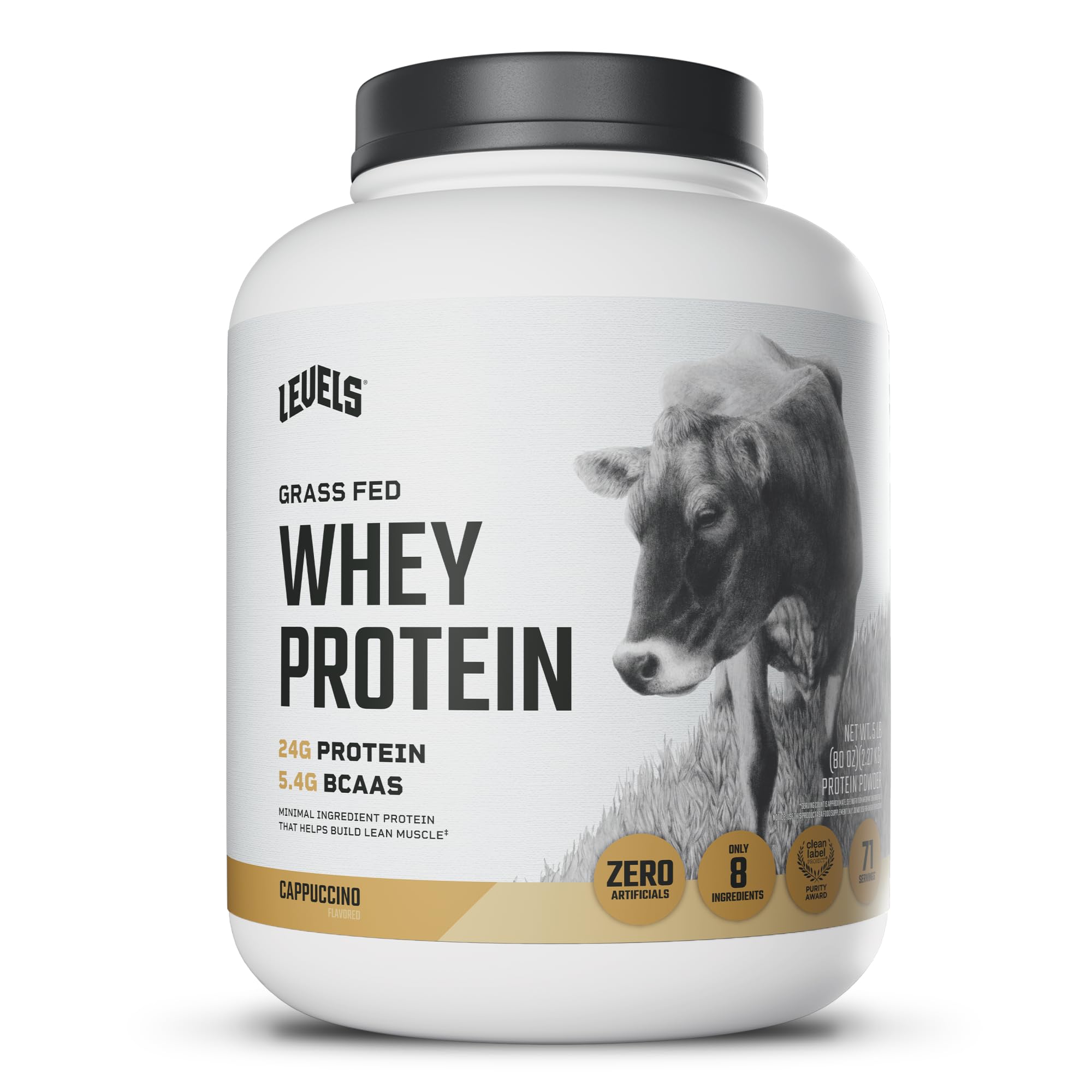 Levels Grass-Fed Whey Protein Powder No Artificials