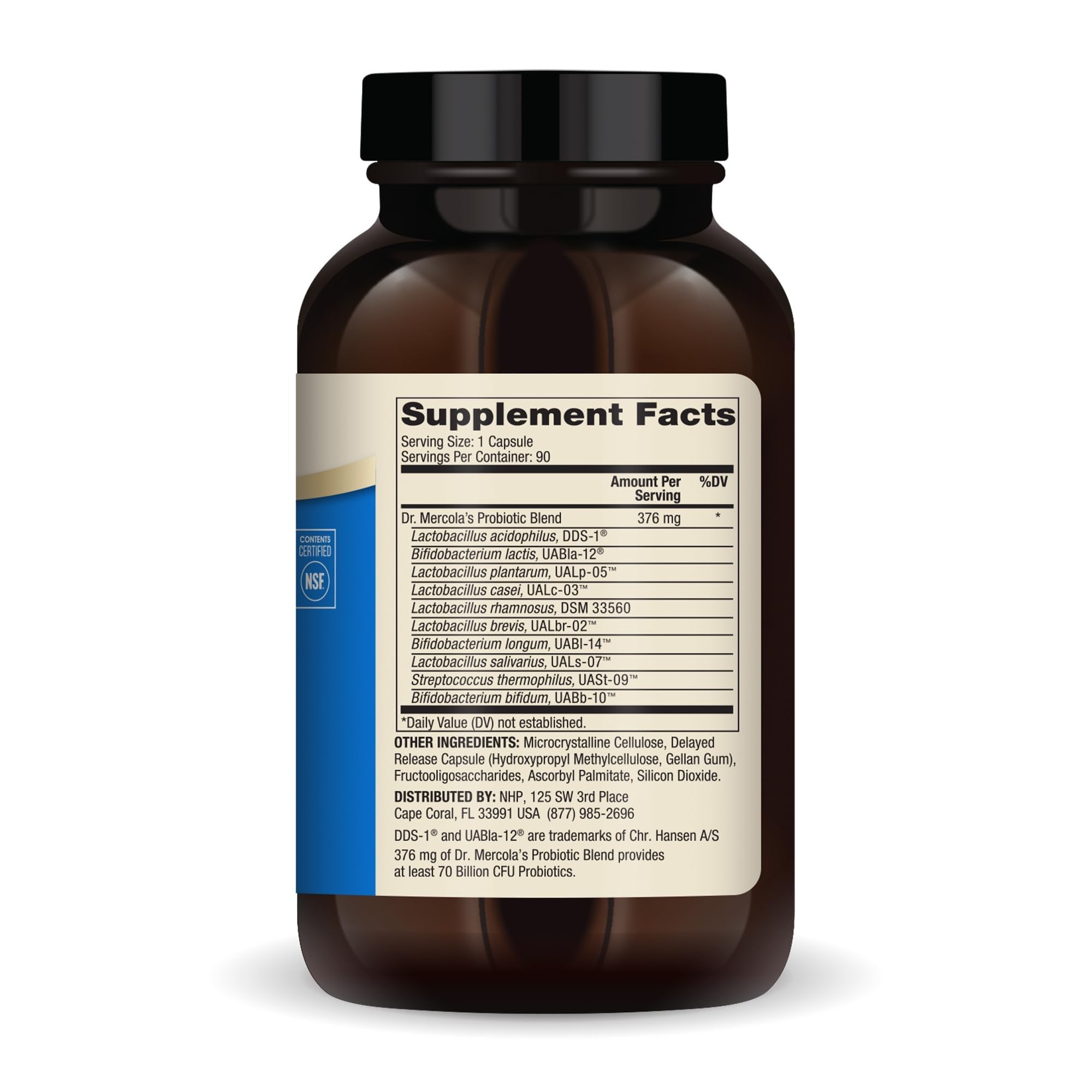 Dr. Mercola Probiotics 70B CFU, 10 Strains

