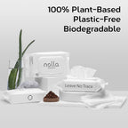 Nolla Flushable Wipes | Plant-Based Biodegradable Wet Wipes

