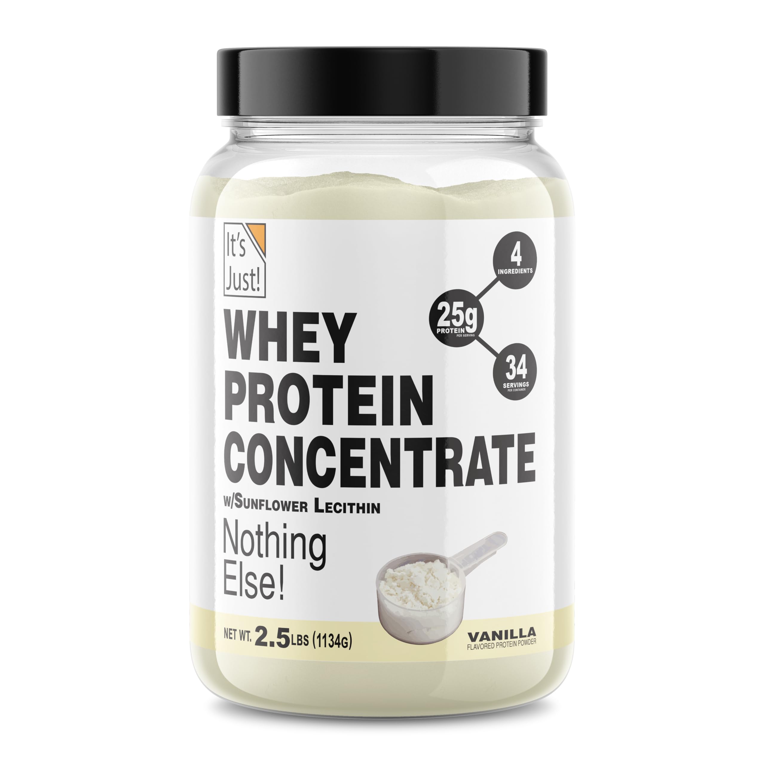 It's Just! 100% Whey Protein Concentrate Powder