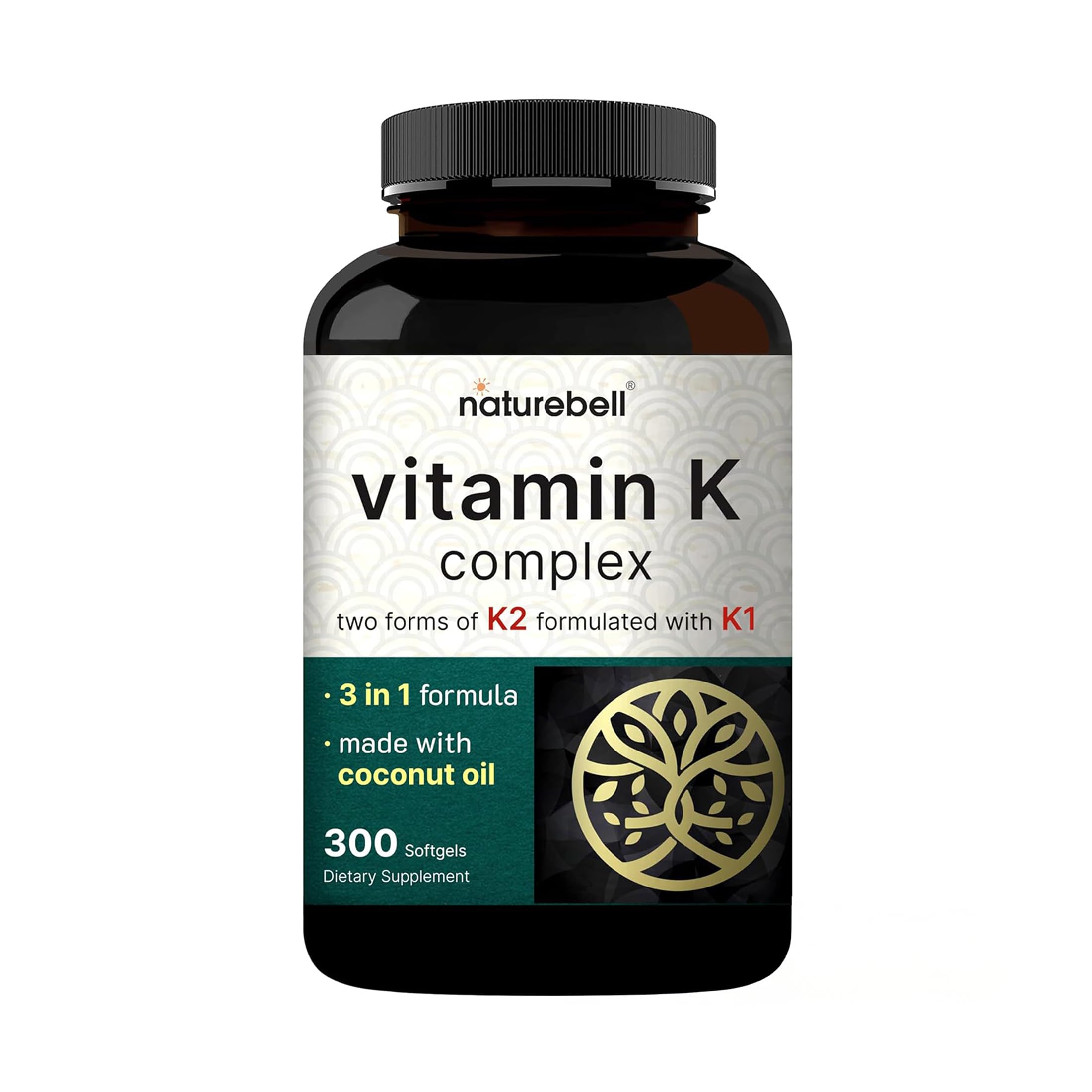 NatureBell Vitamin K Complex - Bone & Heart Health Support

