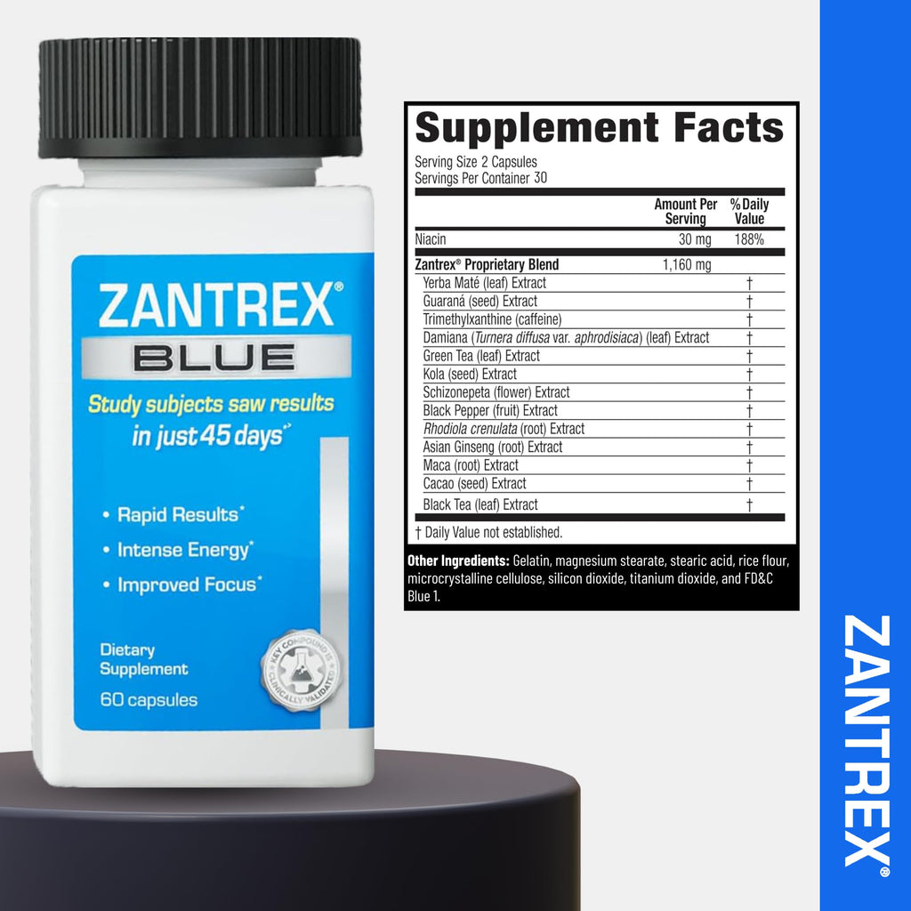 Zantrex Blue Energy & Thermogenesis | Appetite Control GLP-1

