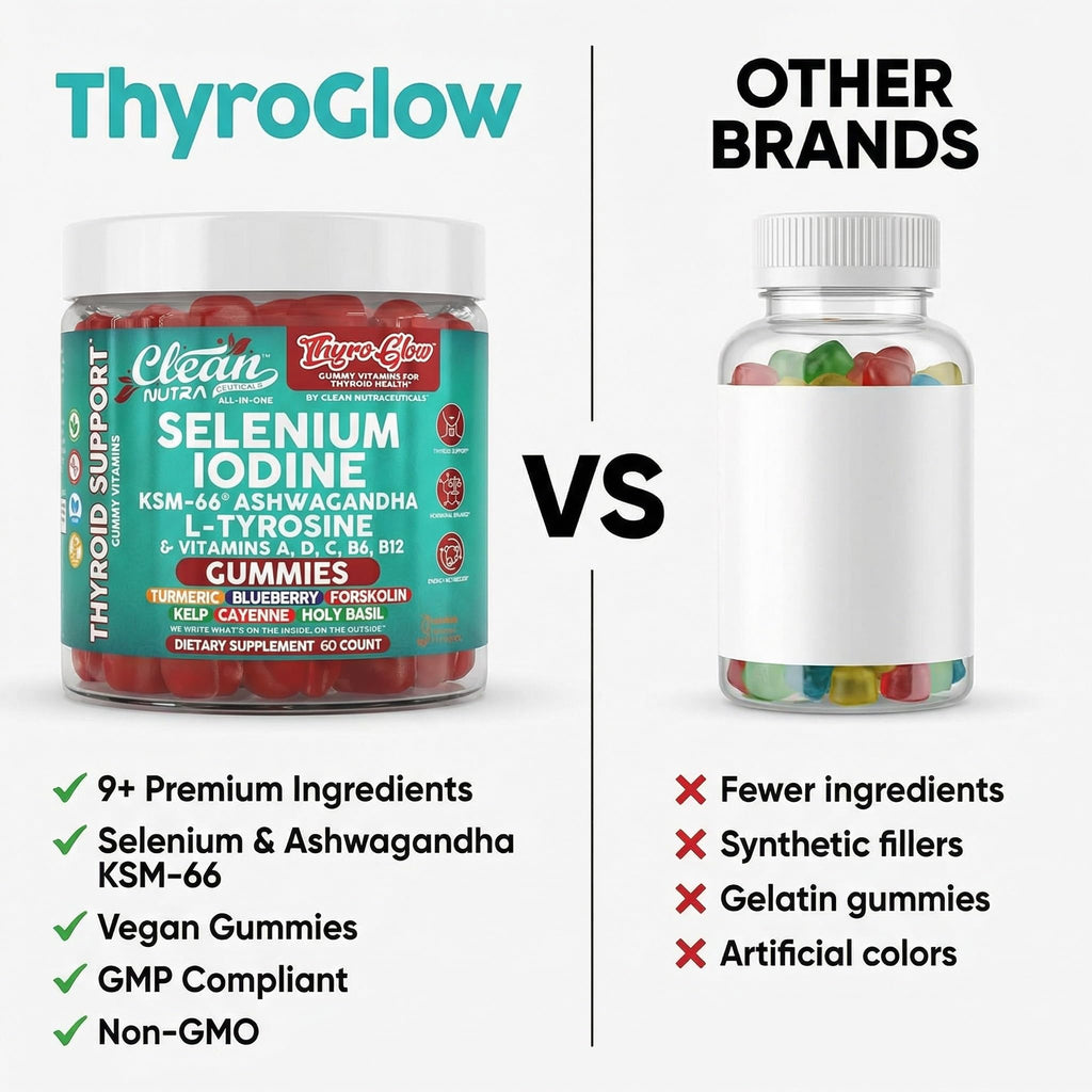 Clean Nutra ThyroGlow Thyroid Support Gummies

