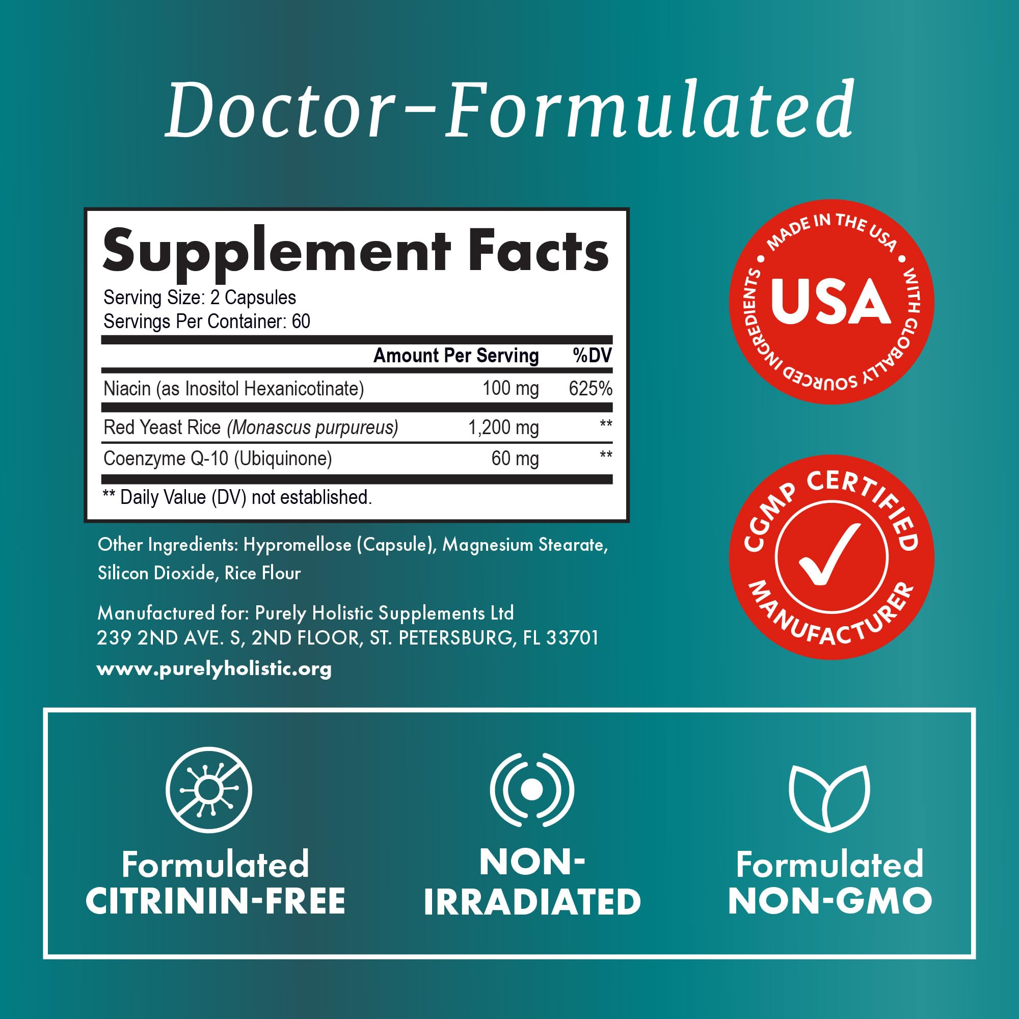 Red Yeast Rice with CoQ10 for Heart Health

