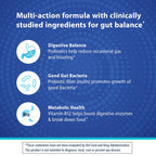 Florastor Probiotic Gummies with Prebiotic Fiber and B12

