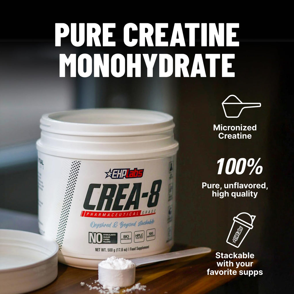 EHP Labs CREA-8 Micronized Creatine Monohydrate Powder

