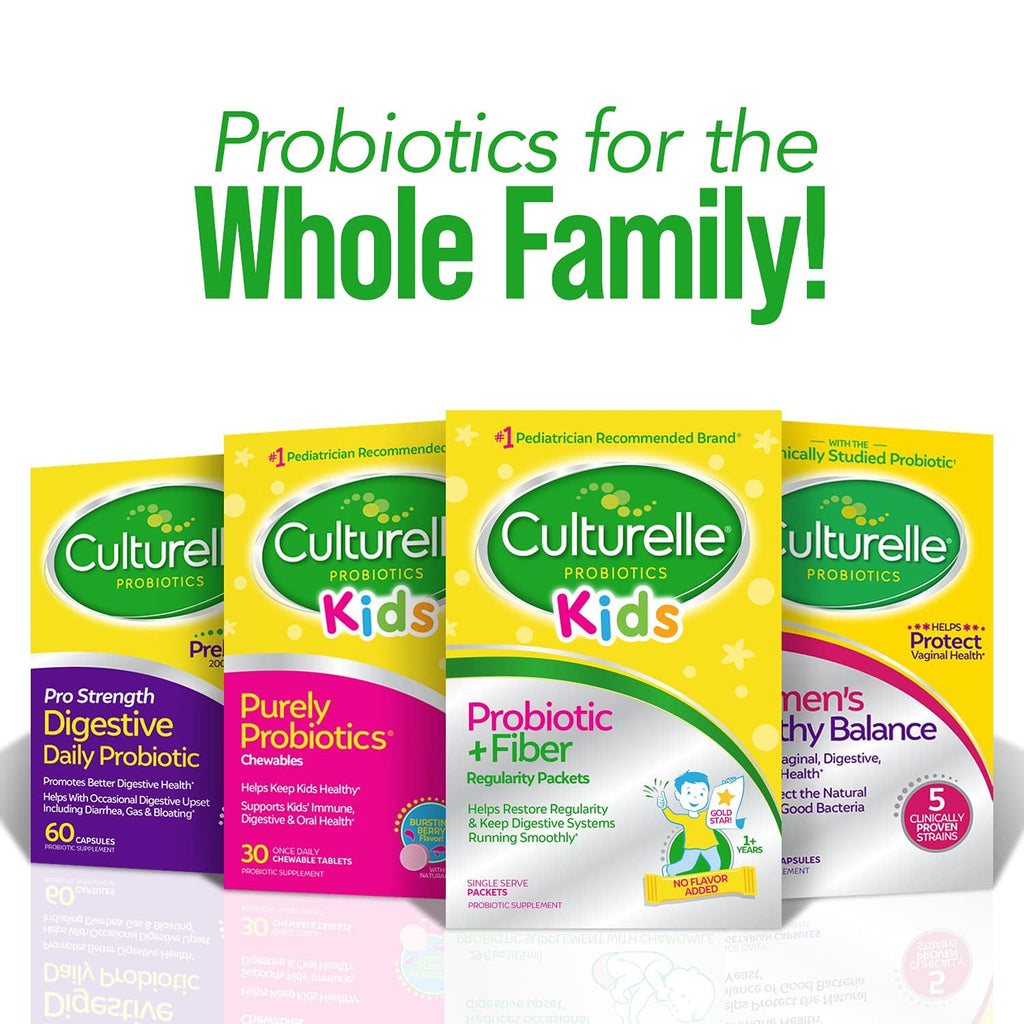 Culturelle Kids Probiotic + Fiber for Digestive Health

