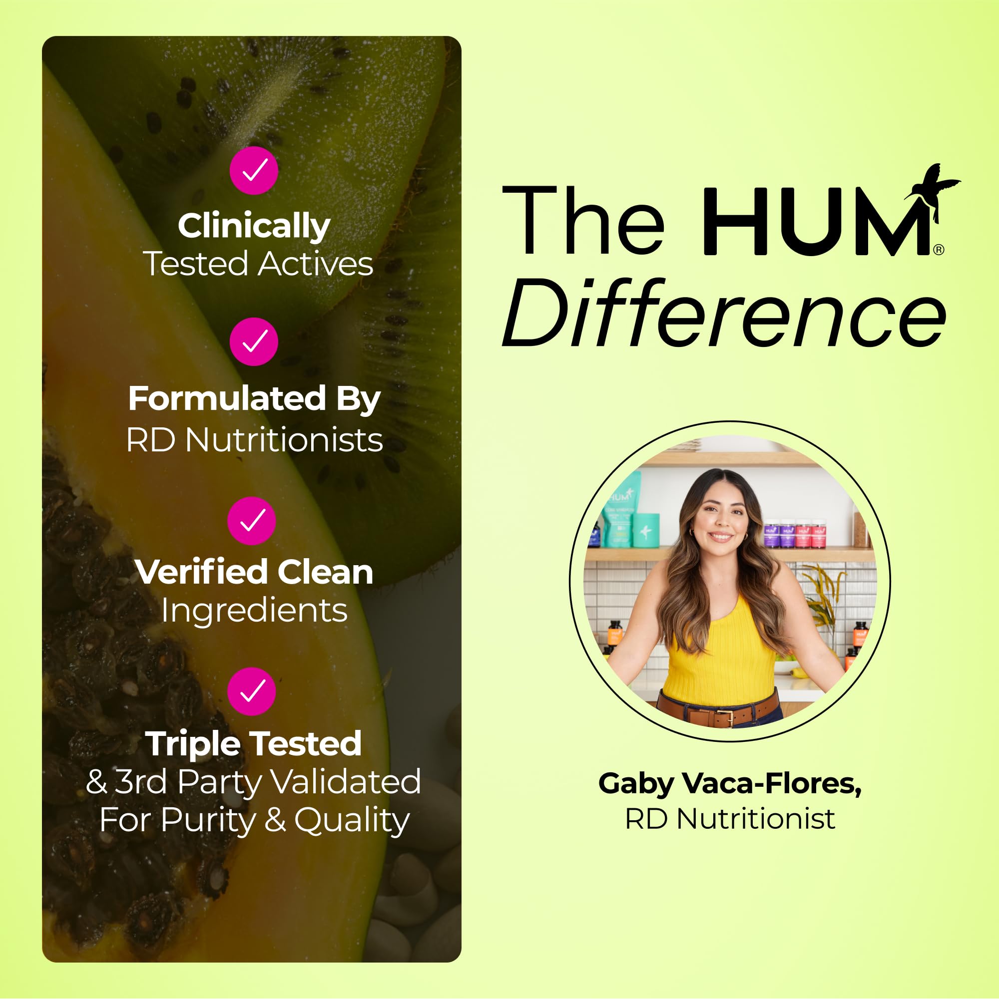 HUM Flatter Me Digestive Enzymes for Debloating and Digestion

