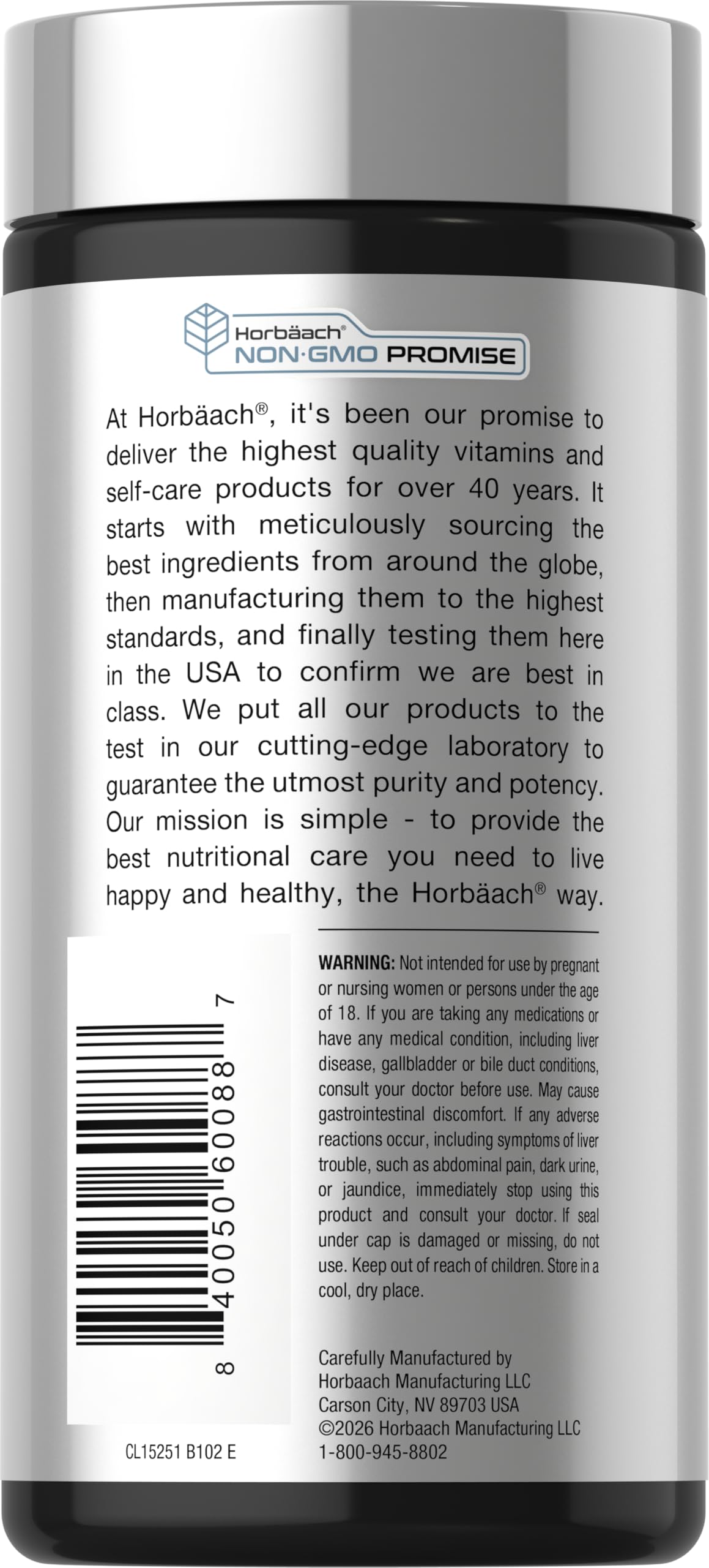 Horbäach Glucosamine Chondroitin MSM with Turmeric


