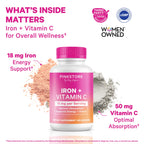 Pink Stork Iron for Women | Chelated Iron Bisglycinate

