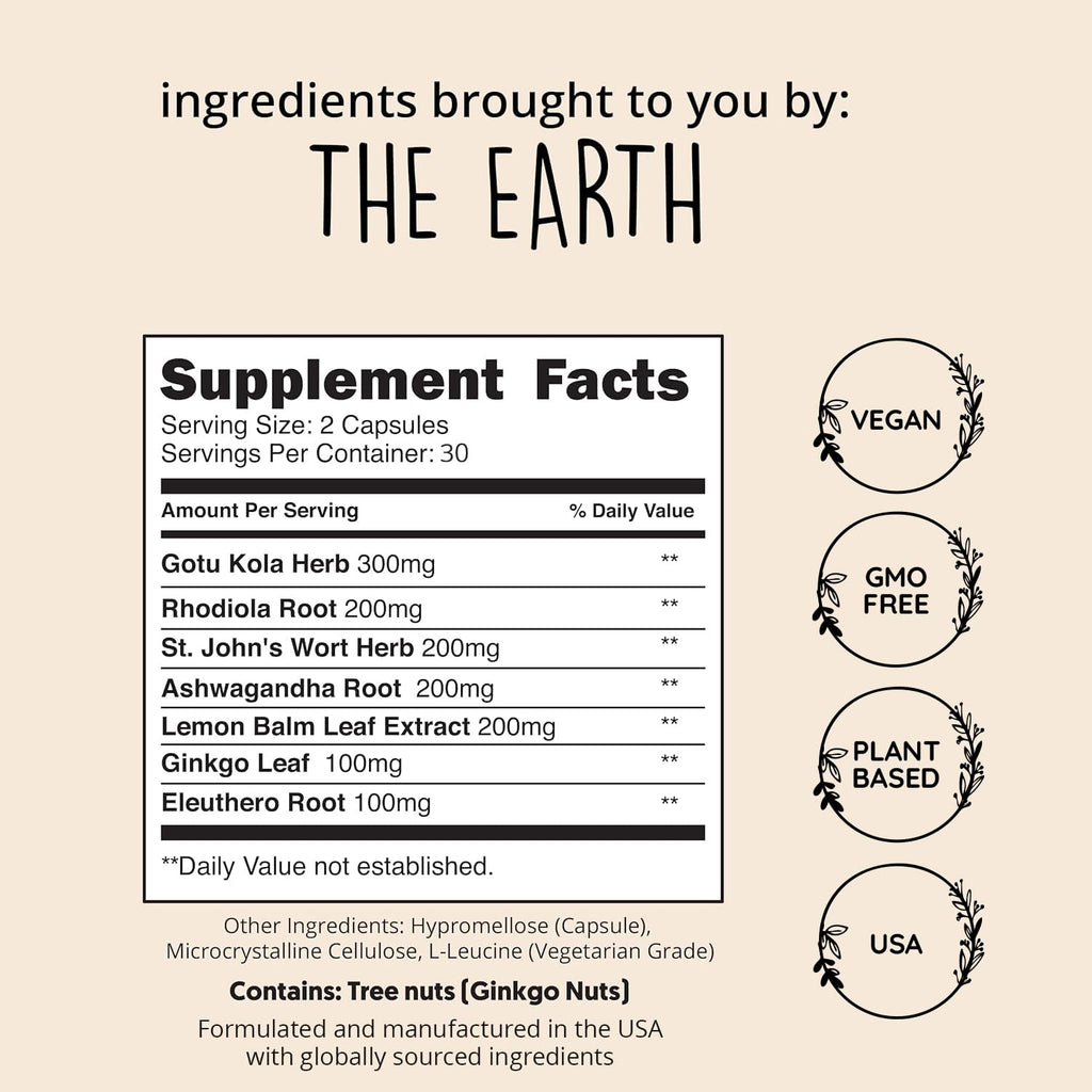 Joy-Filled Mood Support - 7-Herb Plant-Based

