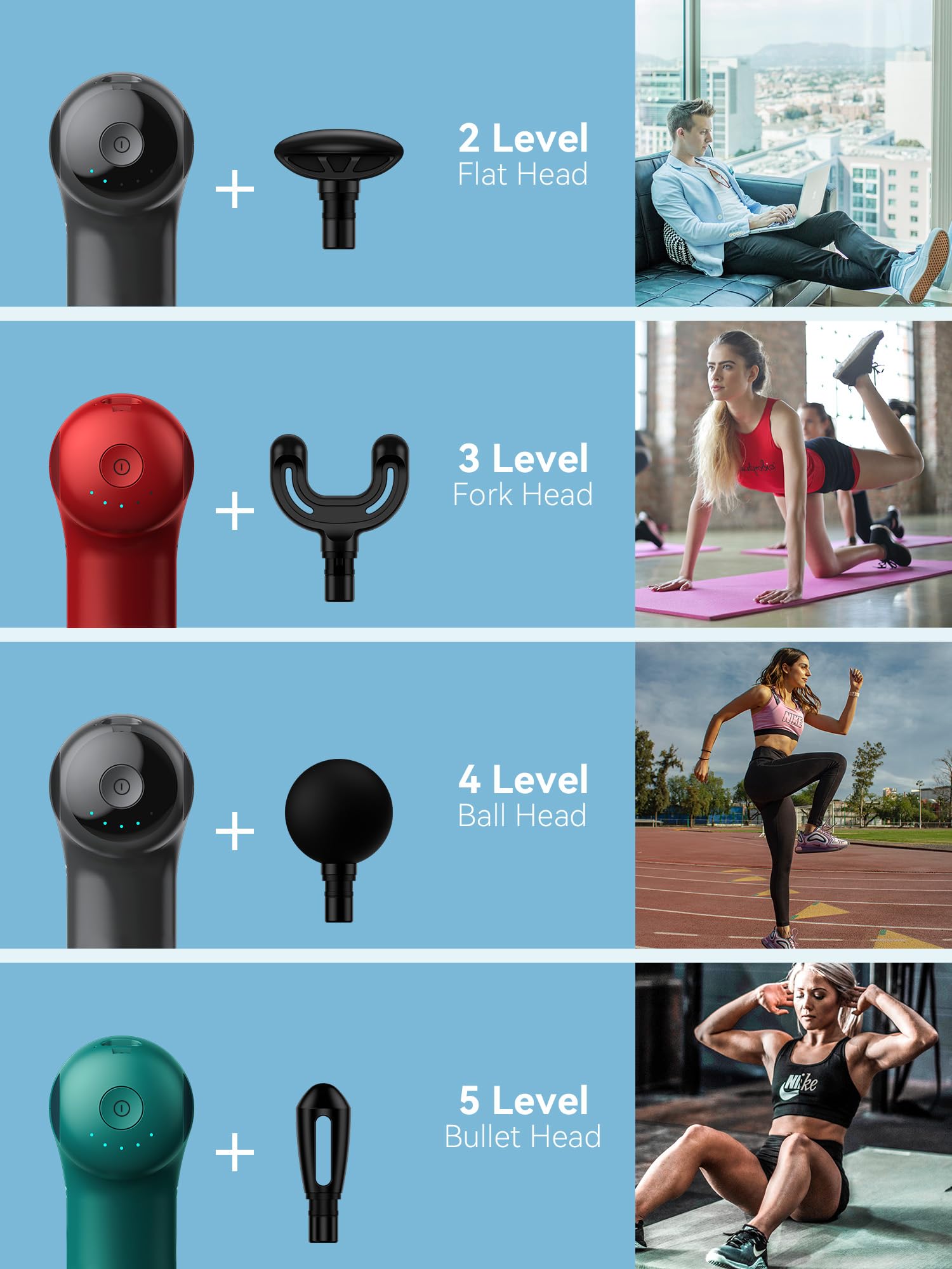 HEYCHY Mini Massage Gun Percussion Massager | Portable Power

