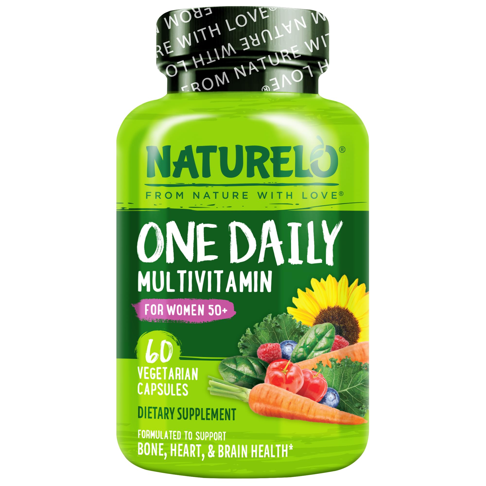 Naturelo One Daily Multivitamin for Women 50+ – Iron Free

