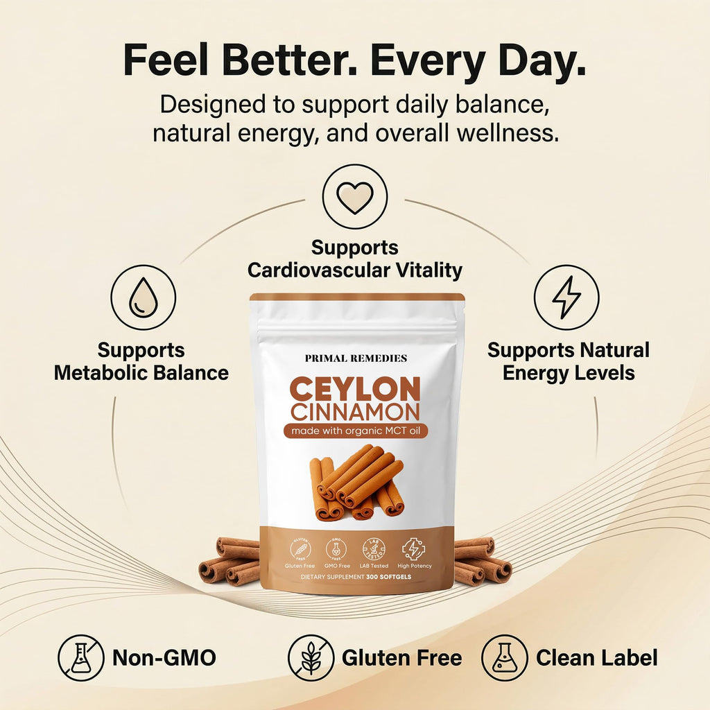Primal Remedies Ceylon Cinnamon Capsules – Plant Based Wellness

