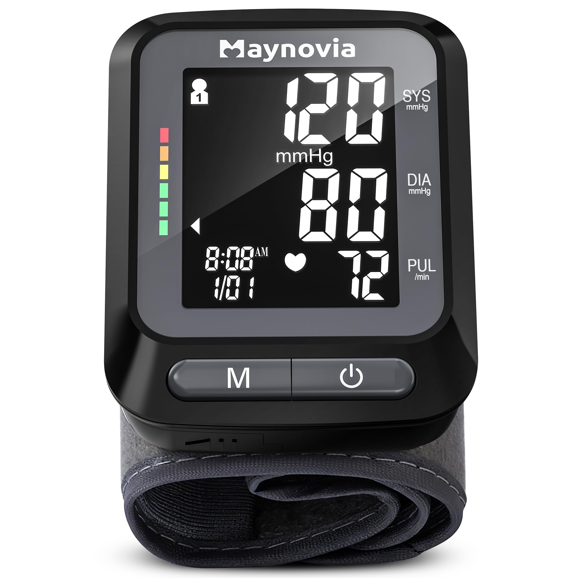 Wrist Blood Pressure Monitor - Automatic with Backlit Display

