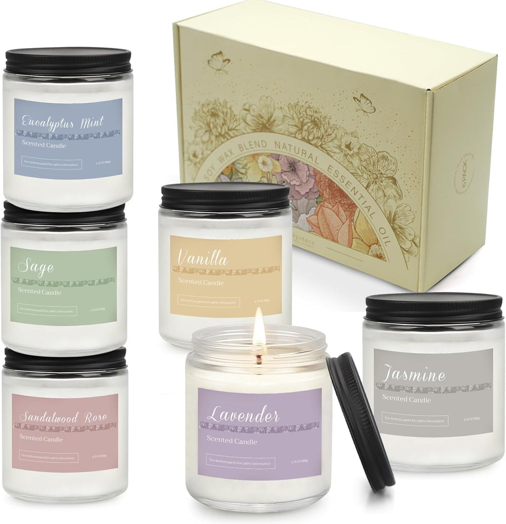 Scented Candles Gift Set for Home | Aromatherapy Collection

