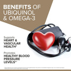 Qunol Plus Ubiquinol with Omega Fatty Acids for Heart Health


