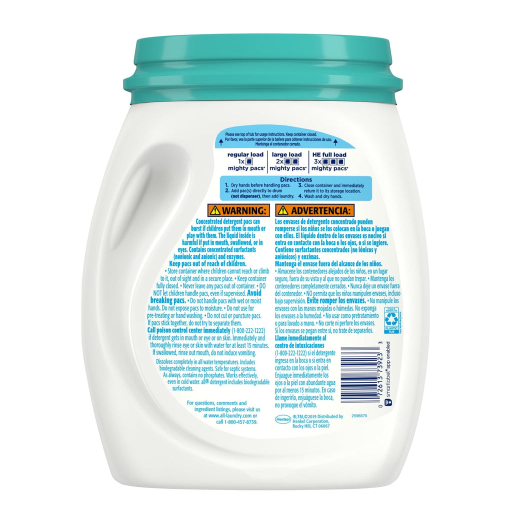 All Free Clear Odor Relief Laundry Detergent Pods

