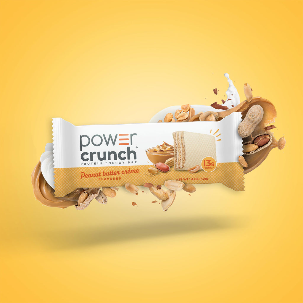 Power Crunch Protein Energy Wafer Bars Peanut Butter Creme, 1.4 Ounce (12 Count)
