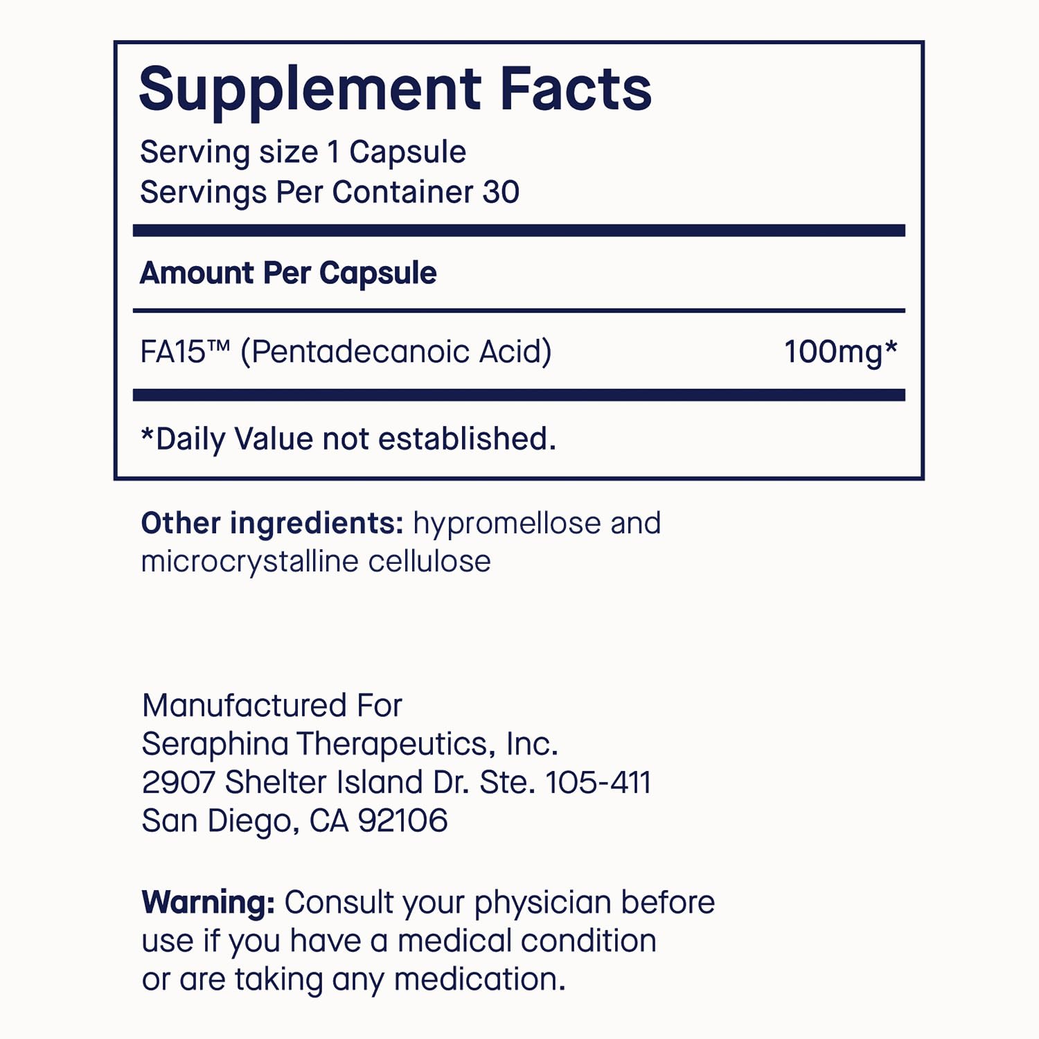 Fatty15 C15:0 Healthy Aging Supplement | Longevity

