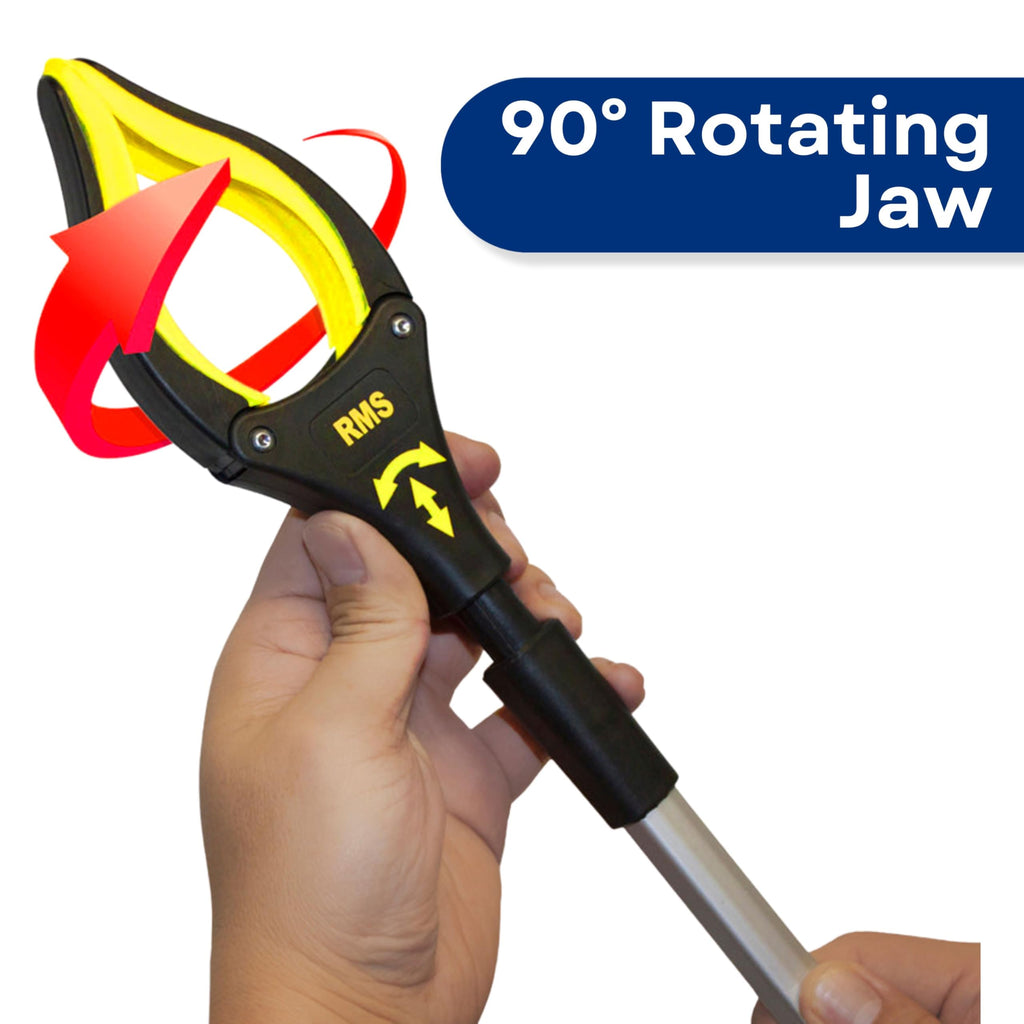 Reacher Grabber Set with Rotating Jaws for Daily Living

