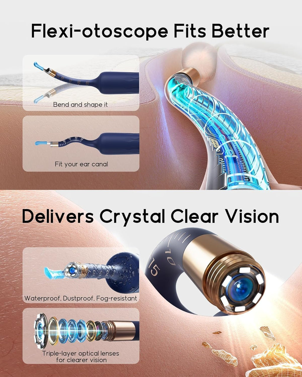 Bebird Ear Wax Removal Tool with Camera Otoscope

