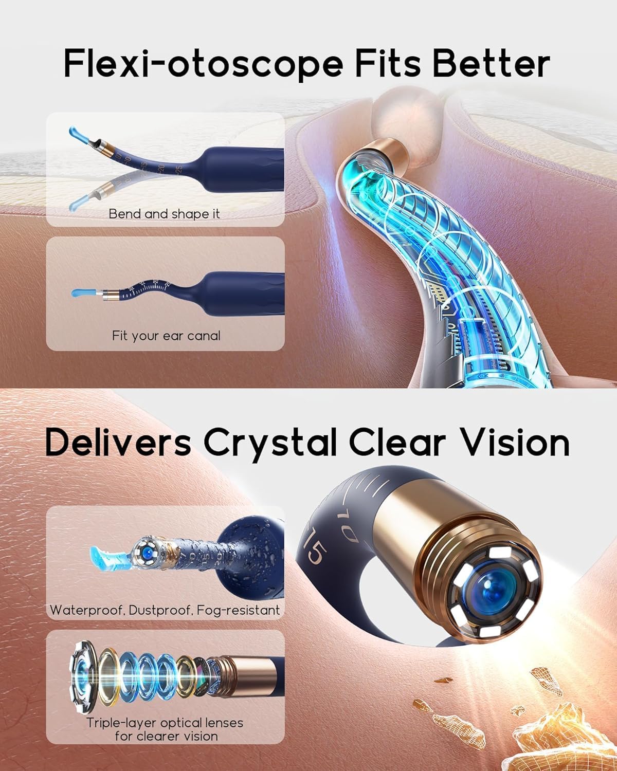 Bebird Ear Wax Removal Tool with Camera Otoscope

