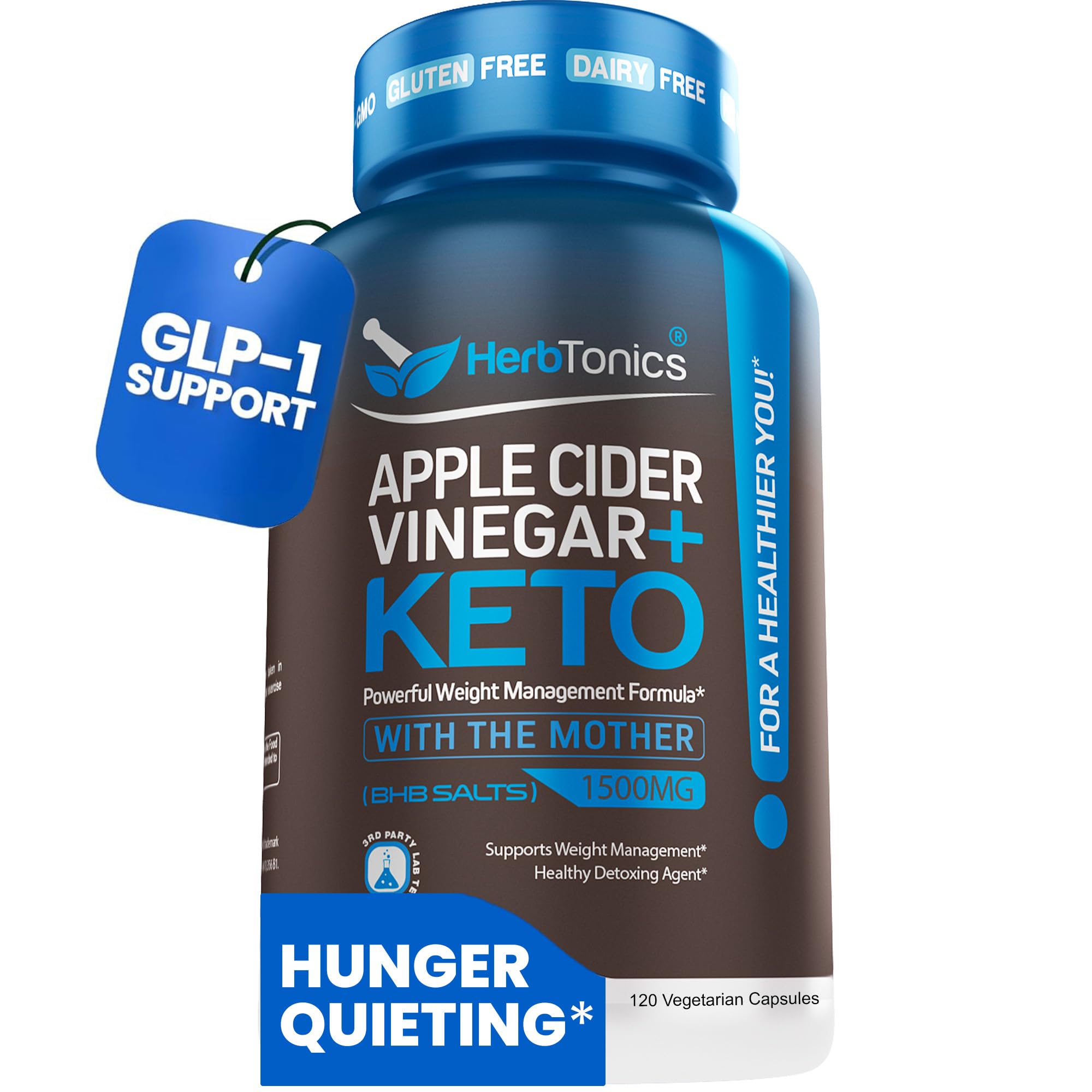 Herbtonics Apple Cider Vinegar Keto BHB Capsules | Appetite

