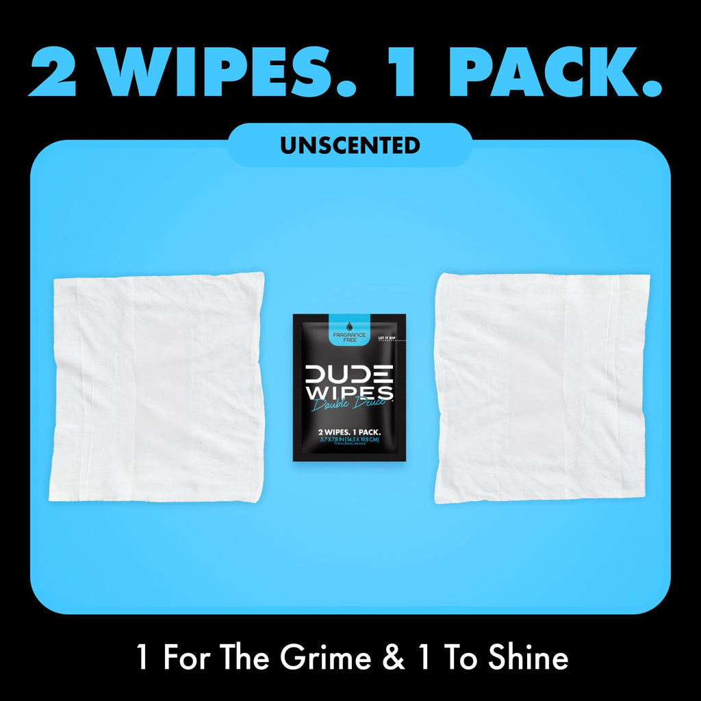 DUDE Wipes Travel Flushable Wipes for Sensitive Skin


