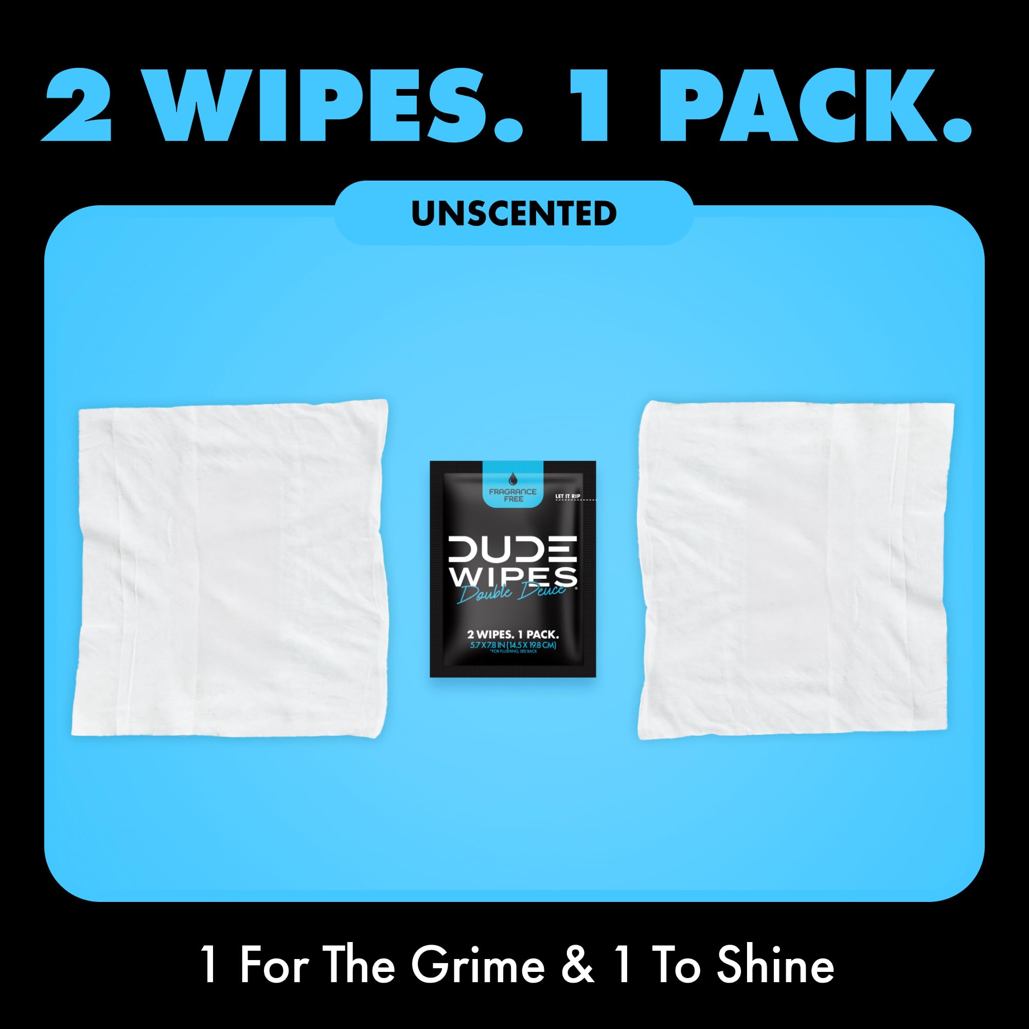 DUDE Wipes Travel Flushable Wipes for Sensitive Skin

