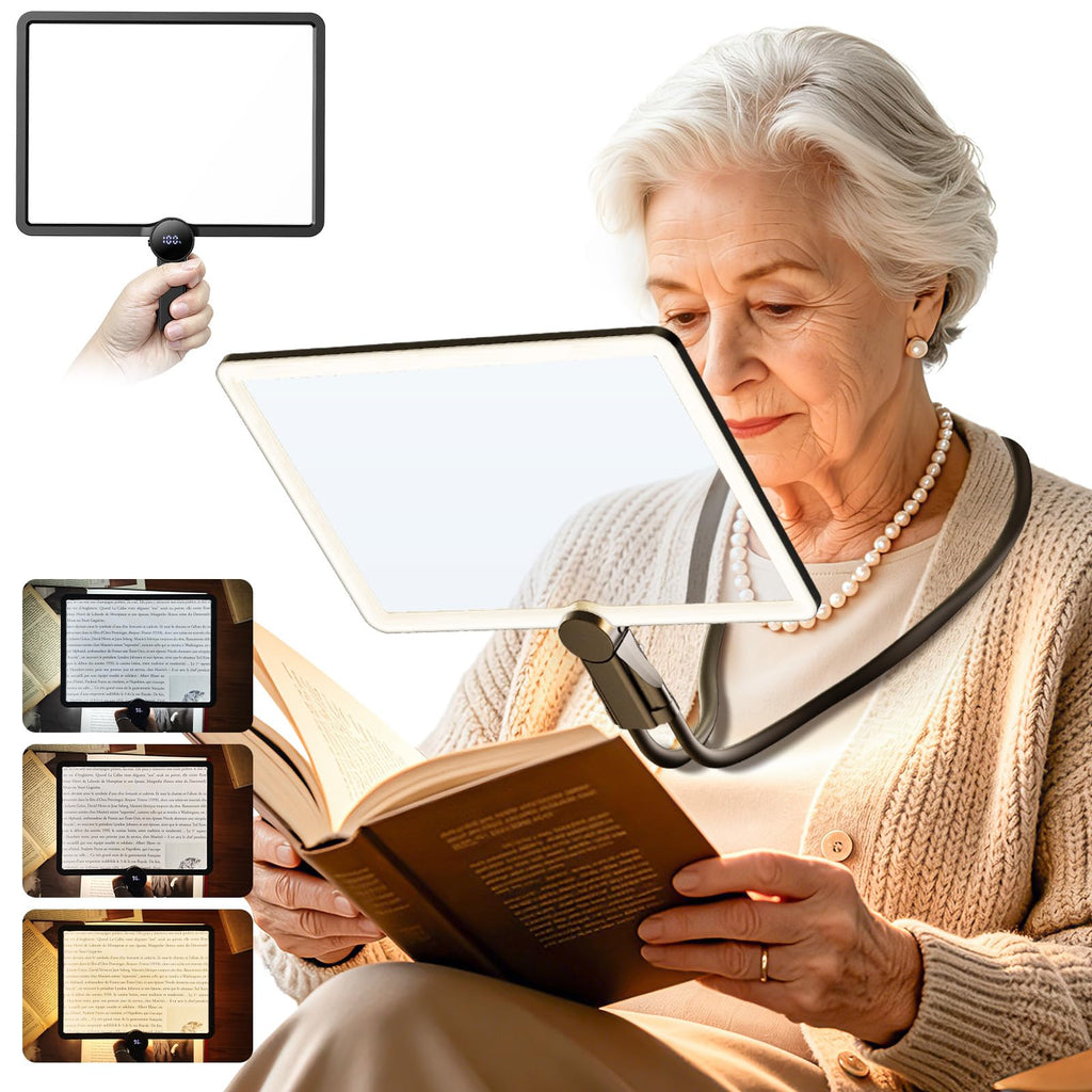 Reading Magnifier with Light for Hands-Free Use - 5x

