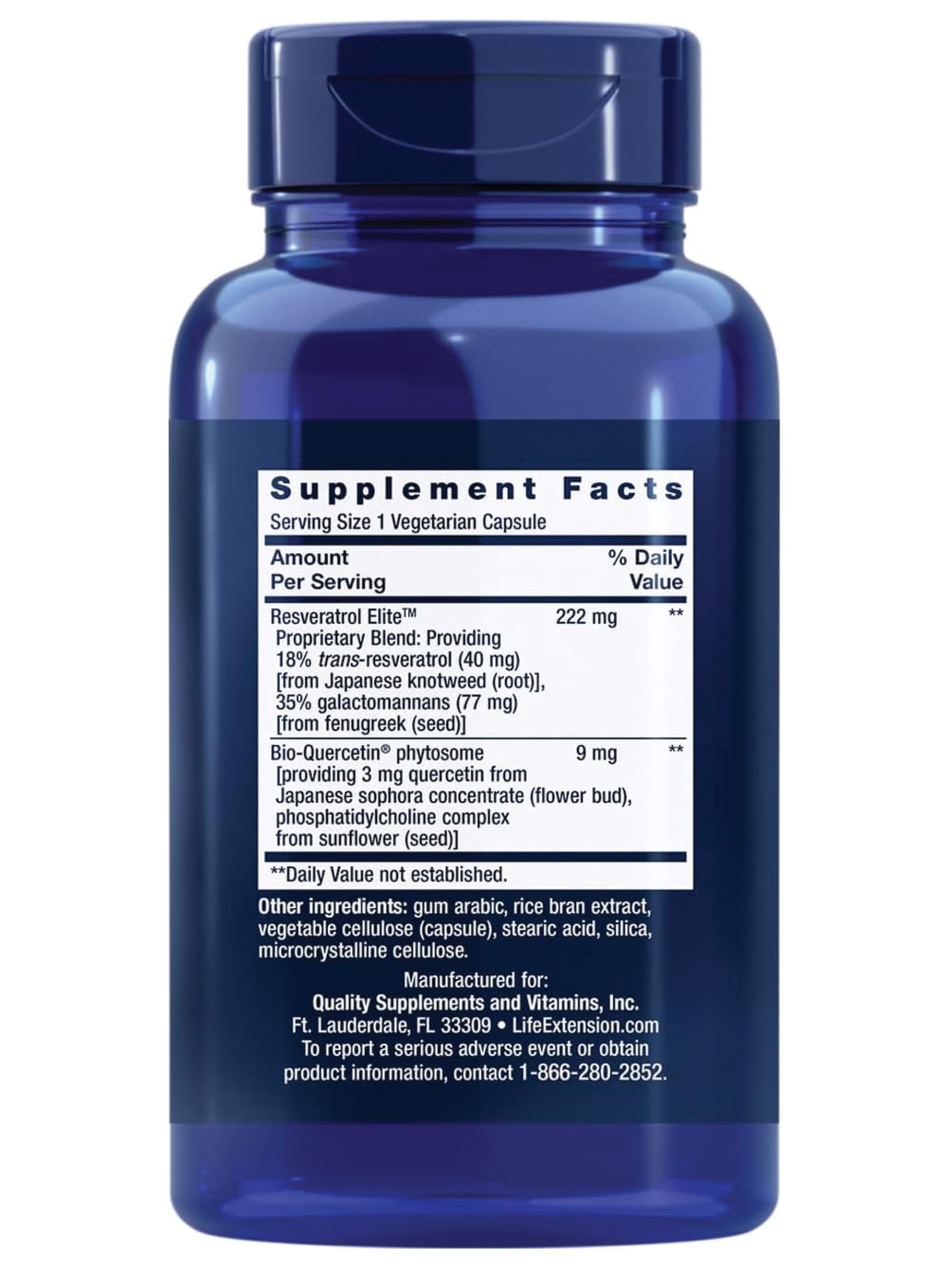 Life Extension Optimized Resveratrol Elite Trans-Resveratrol


