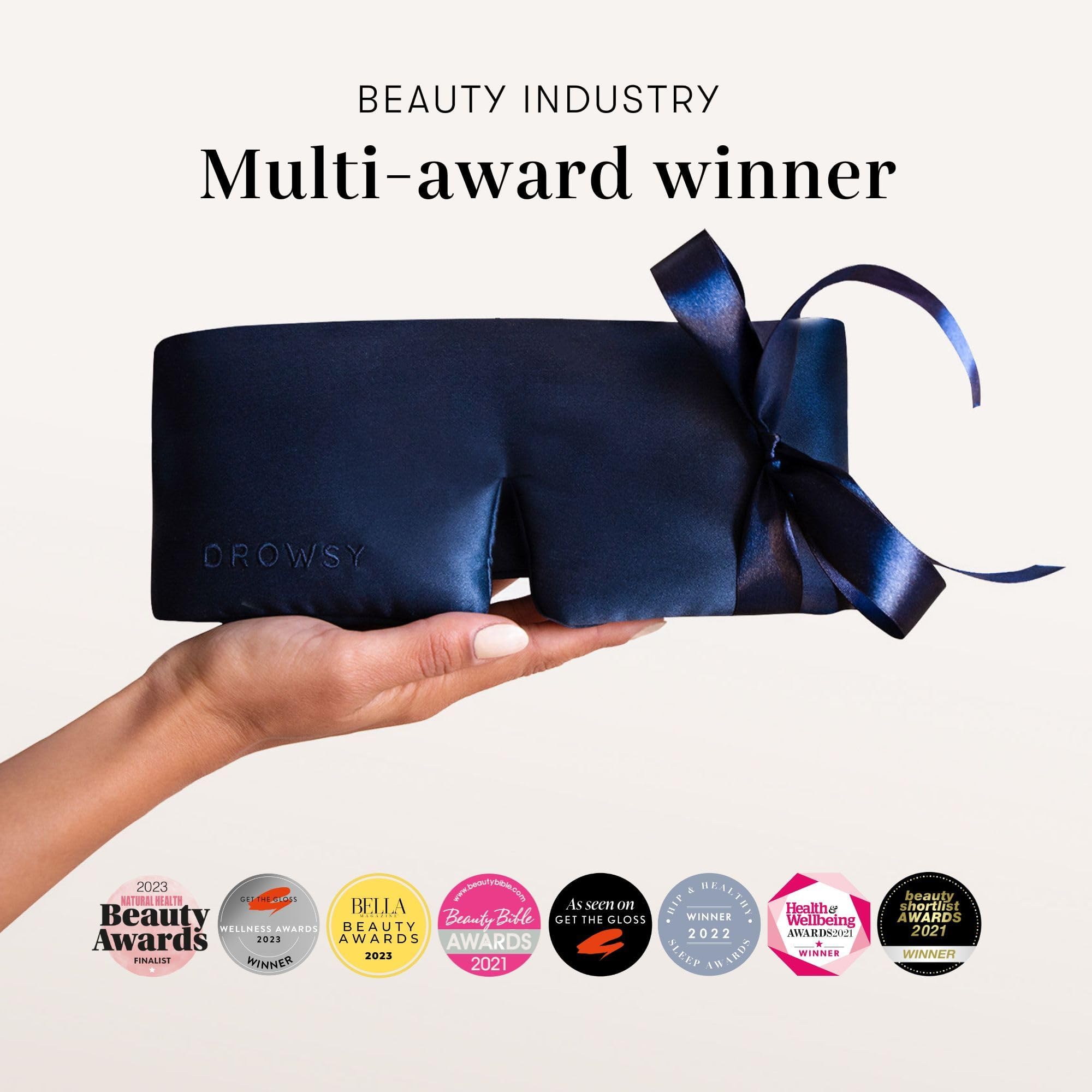 DROWSY Silk Sleep Mask - Luxurious Mulberry Silk

