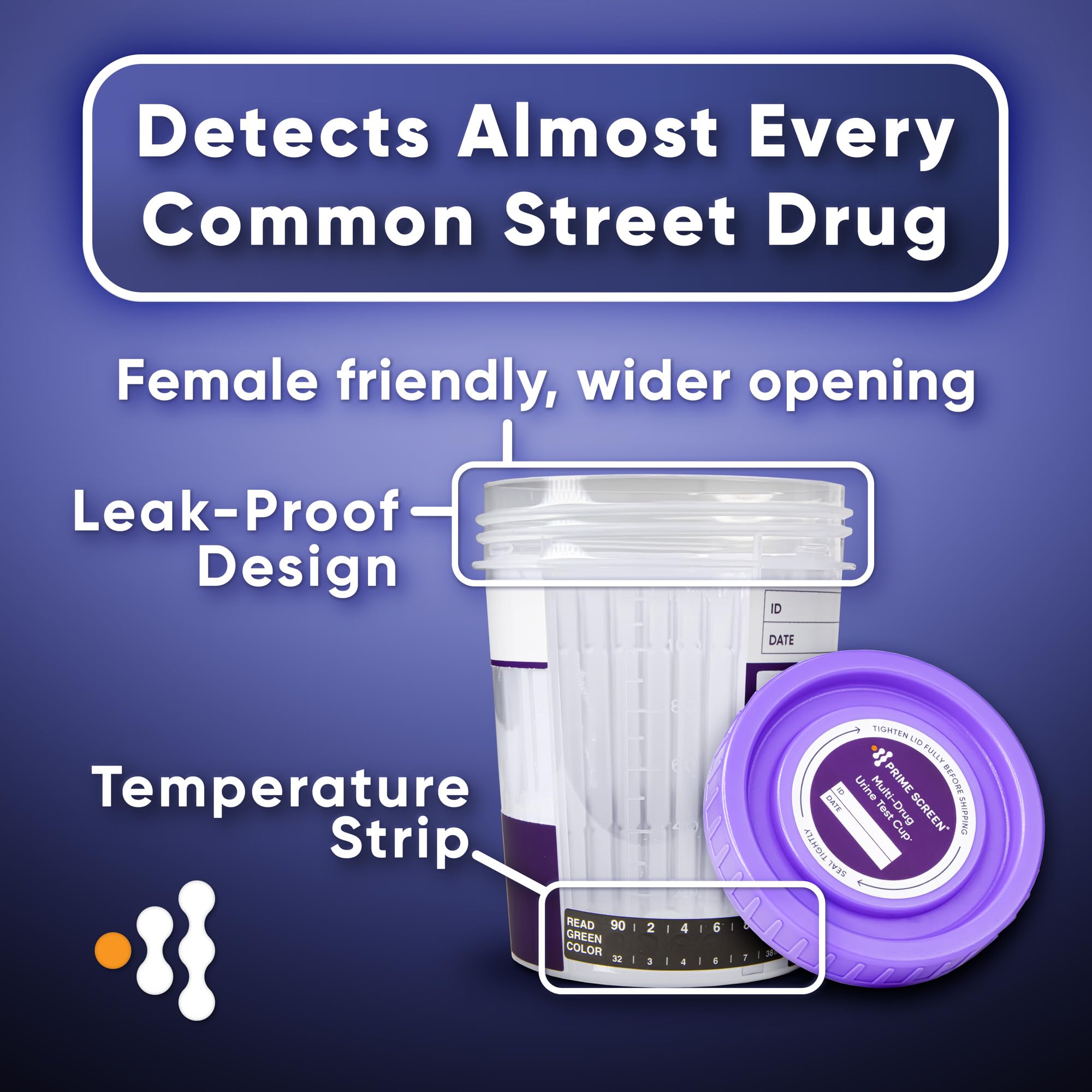 Prime Screen Urine Drug Test Cup for Home Use

