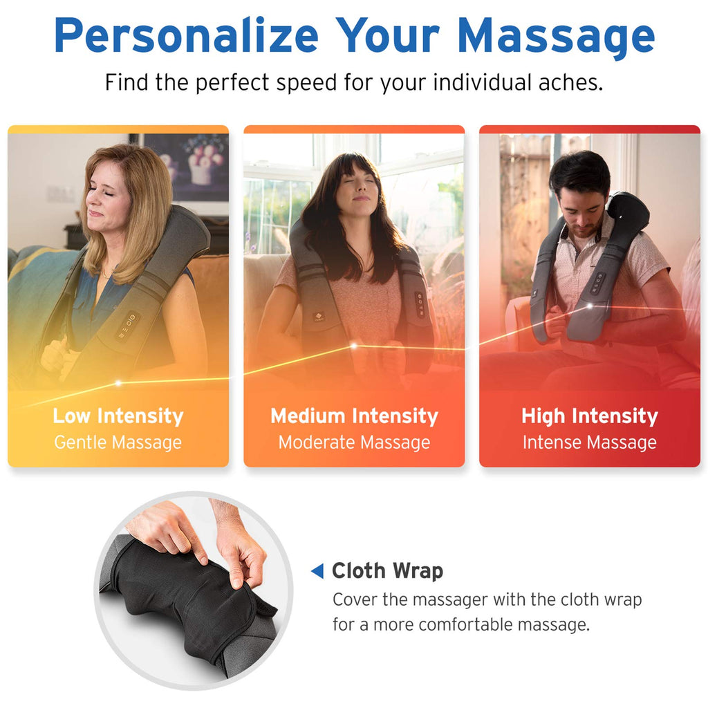Etekcity Cordless Shiatsu Neck Massager with Heat

