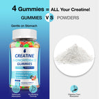 Creatine Monohydrate Gummies for Men & Women | Vegan

