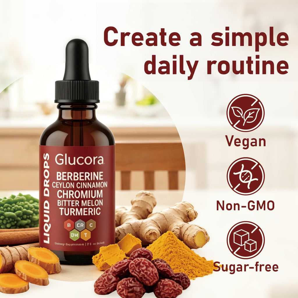 Glucora Berberina Liquida Drops | Botanical Supplement

