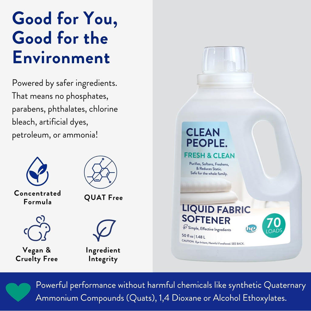 Liquid Fabric Softener - The Clean People - Vegan

