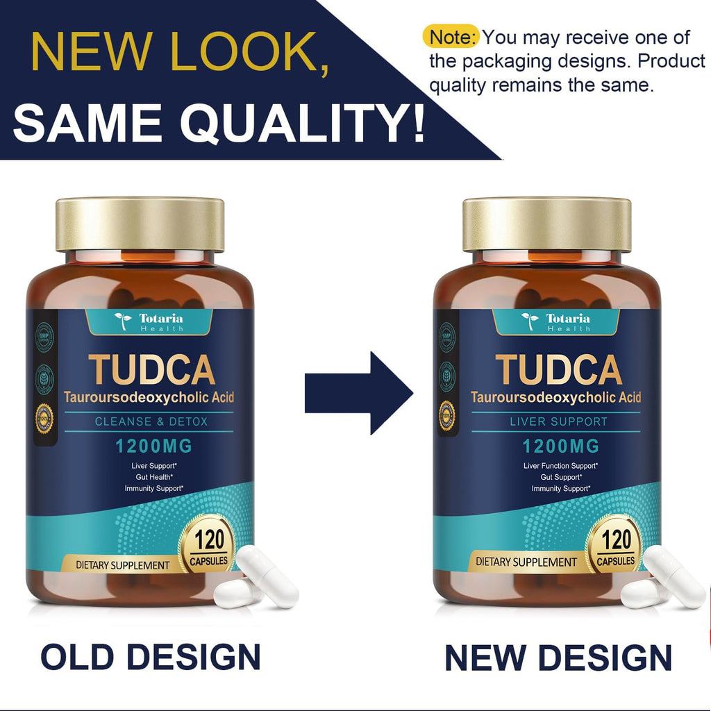 Totaria TUDCA Liver Support | Vegan Bile Salt Supplement

