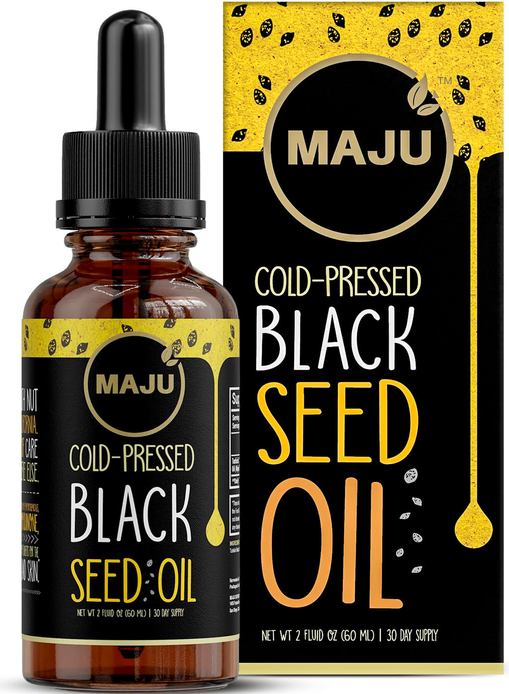 MAJU Black Seed Oil - Cold-Pressed Turkish Nigella Sativa