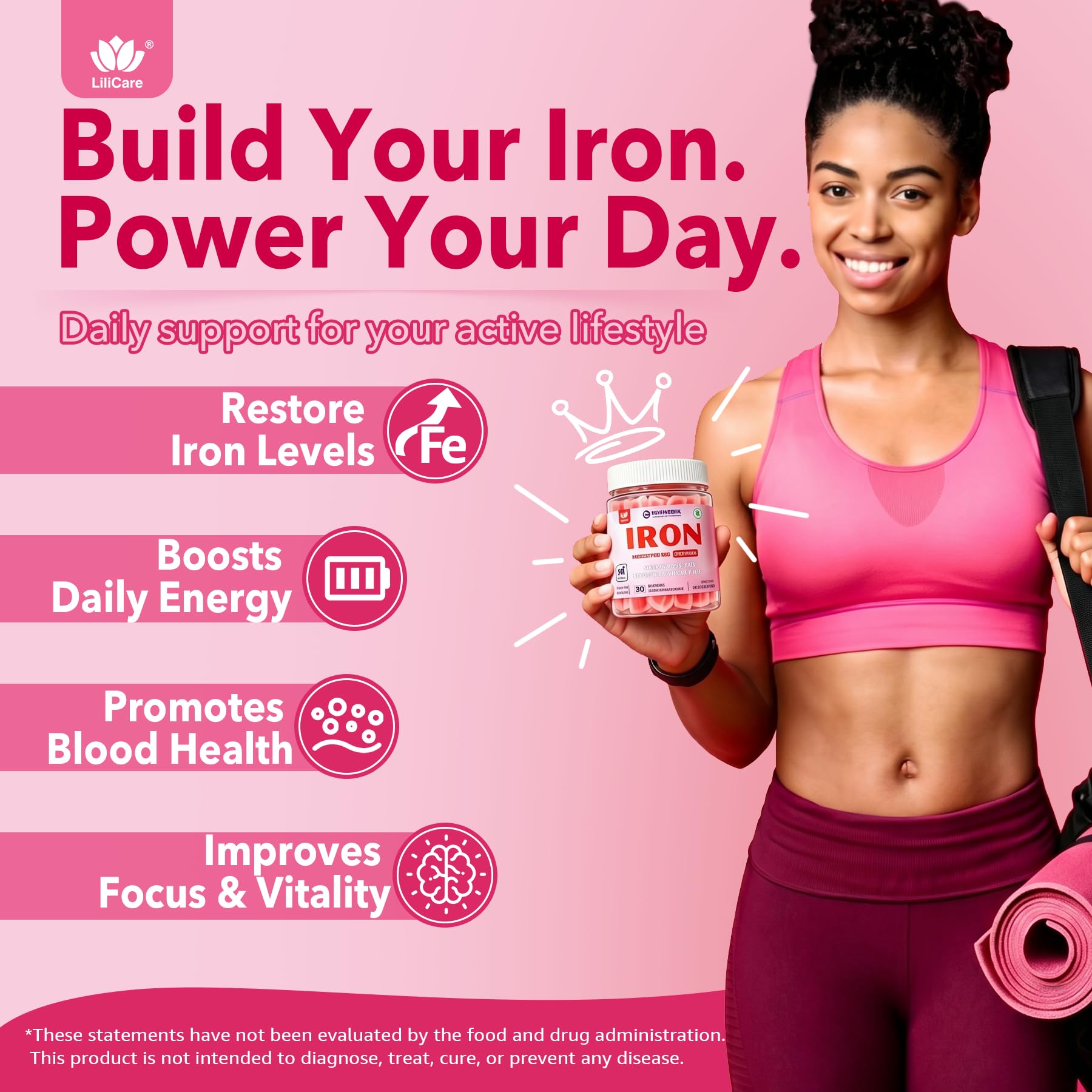 Iron Gummies for Women with Vitamin C

