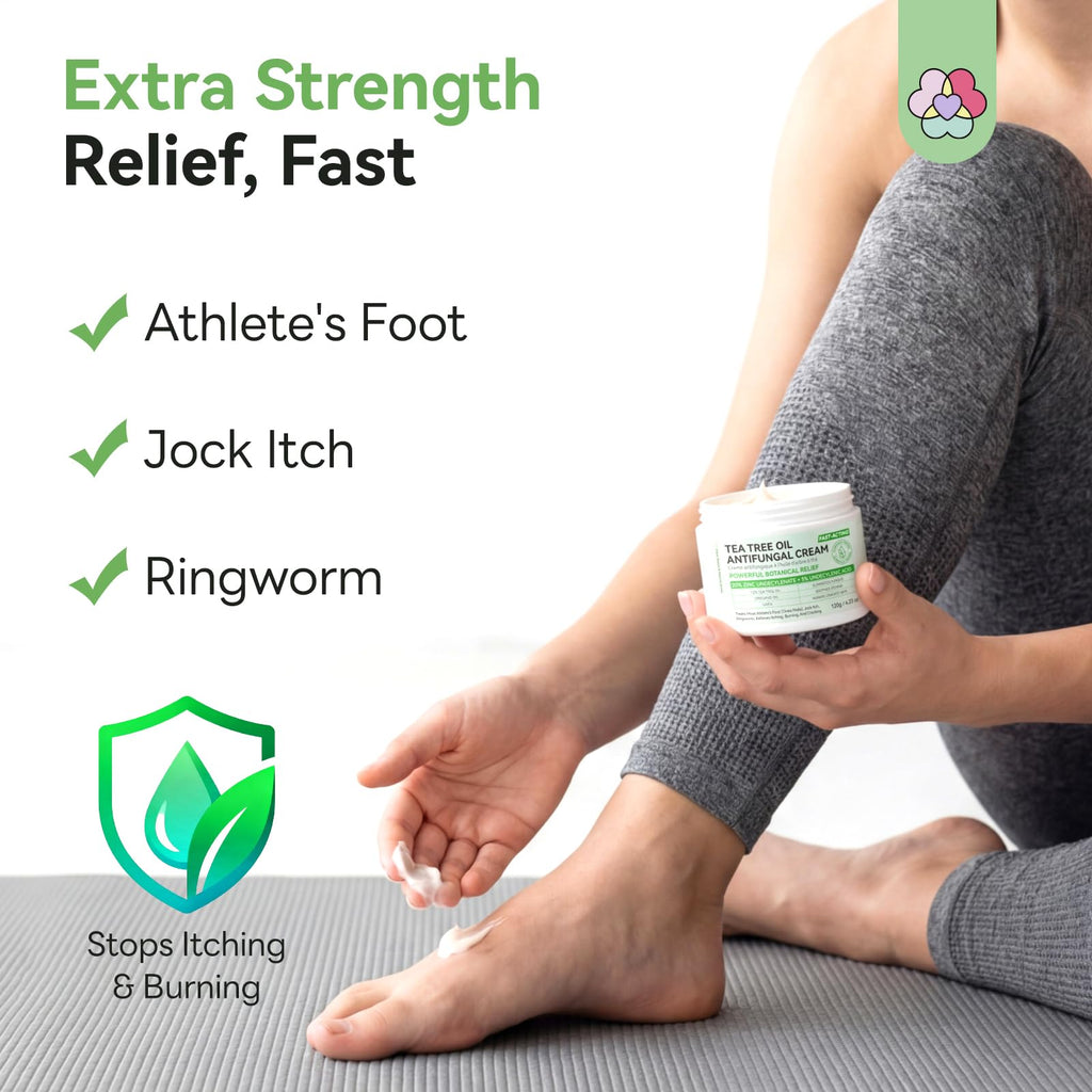 SAVILAND Antifungal Cream Maximum Strength Tea Tree Oregano

