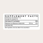 Thorne Magnesium Bisglycinate Powder Dietary Supplement

