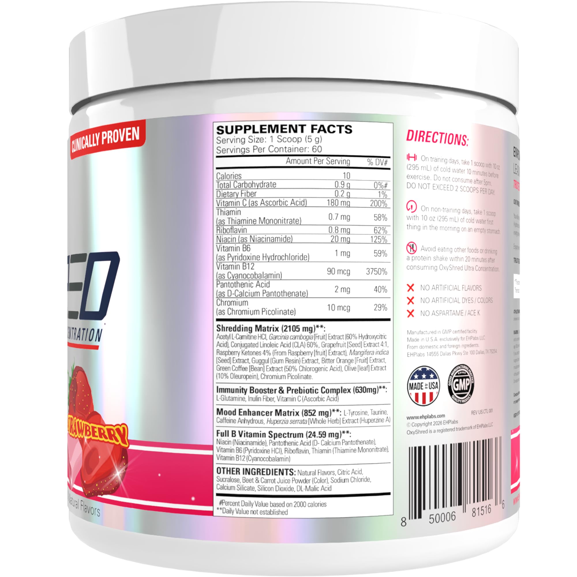 OxyShred Pre-Workout Powder by EHP Labs

