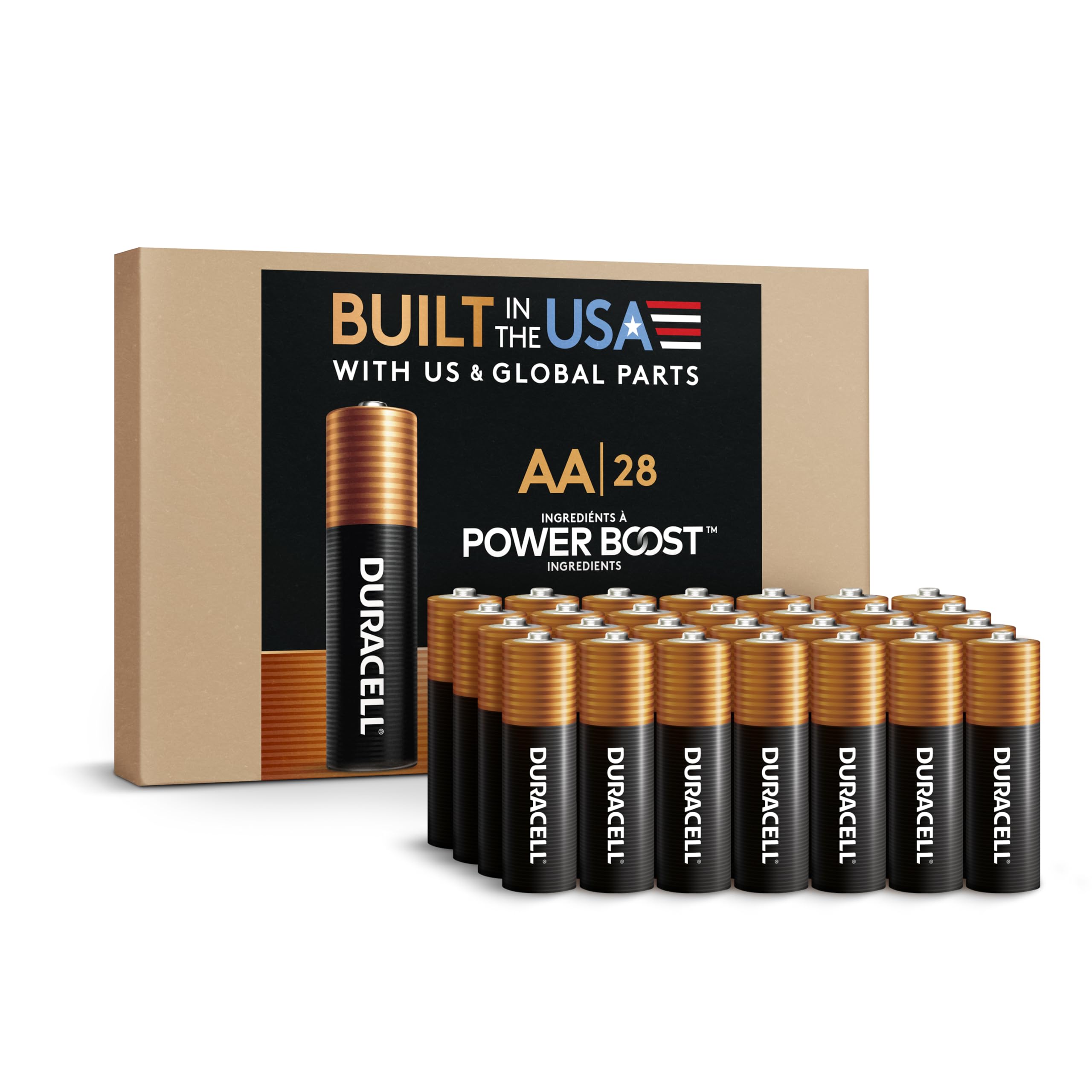 Duracell Coppertop Alkaline Batteries Power Boost Reclosable

