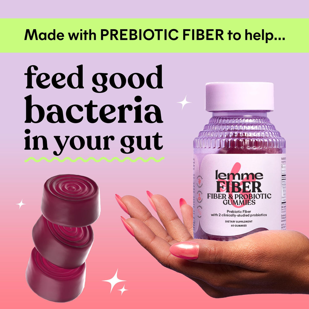 Lemme Fiber & Probiotic Gummies|Digestive Health

