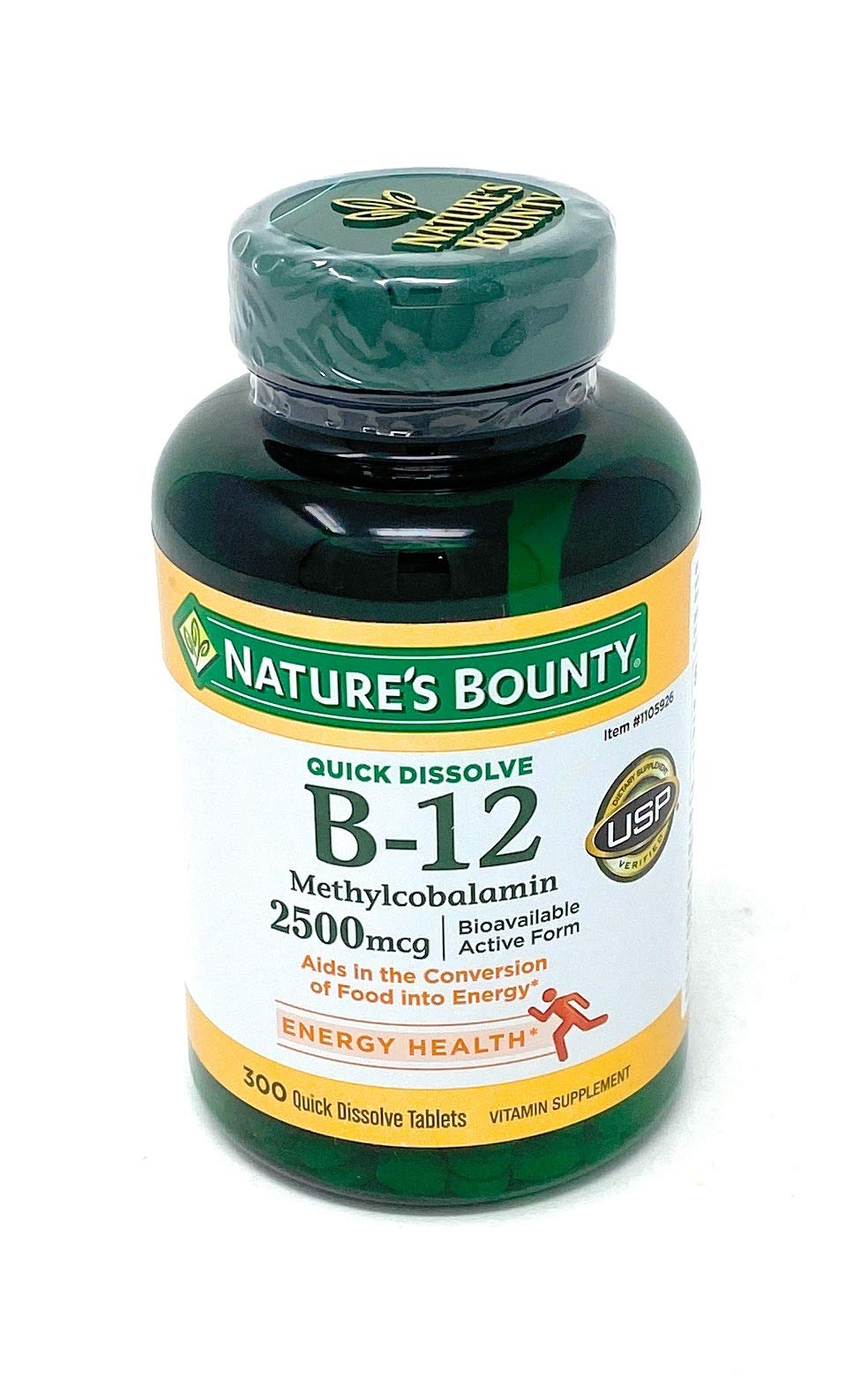 Nature's Bounty Vitamin B-12 Quick Dissolve 2500 mcg Sublingual