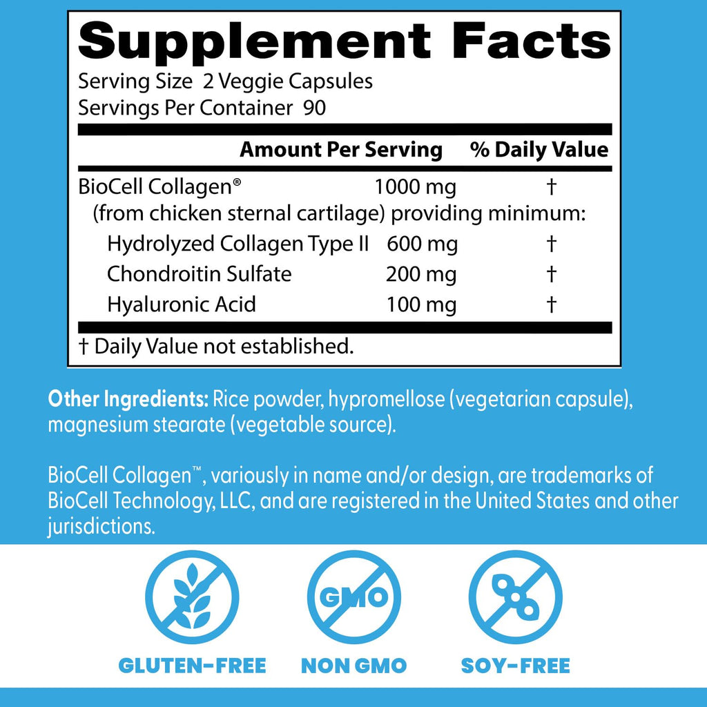Hyaluronic Acid with Chondroitin Sulfate BioCell Collagen


