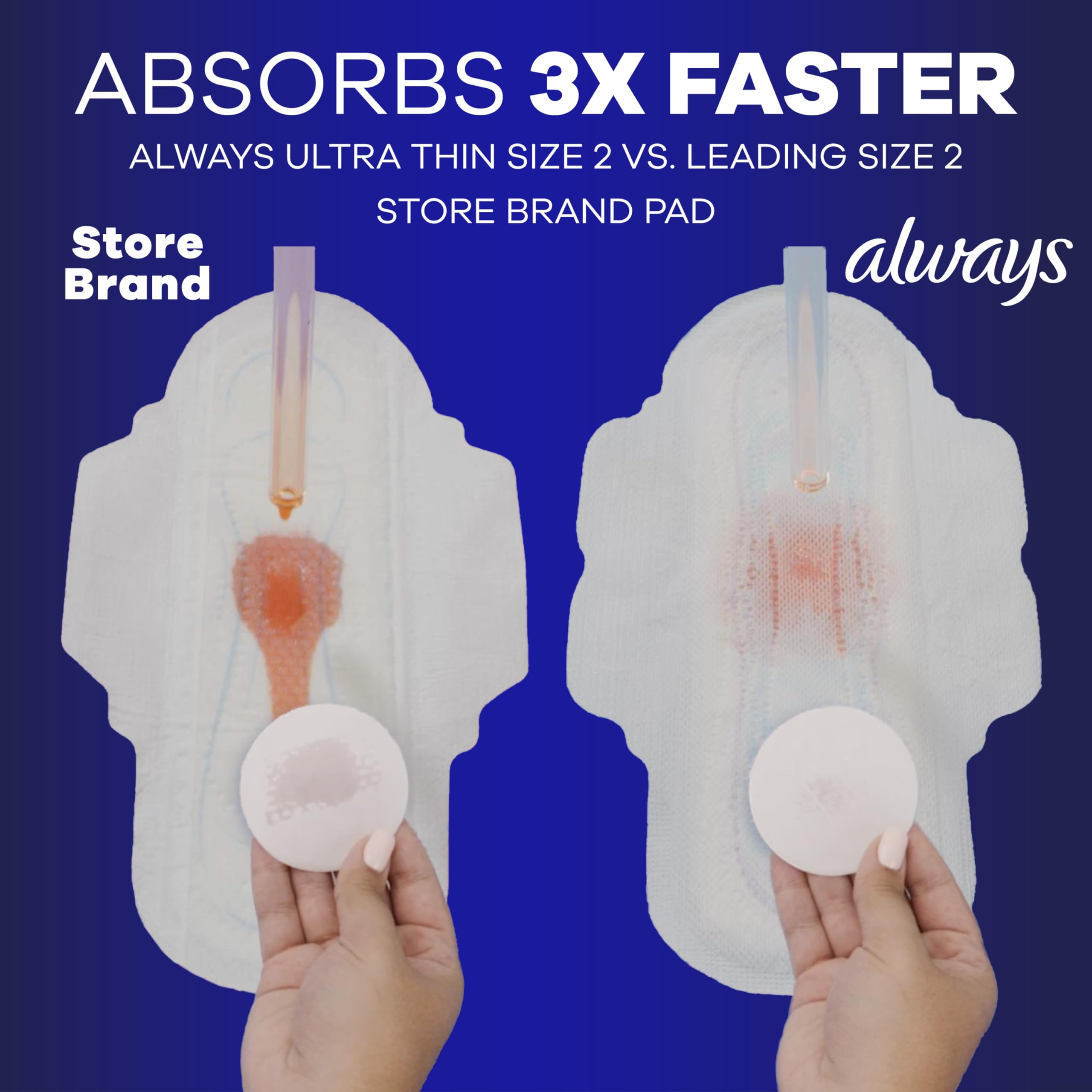 Always Ultra Thin Pads with Wings - LeakGUARD & RapidDRY

