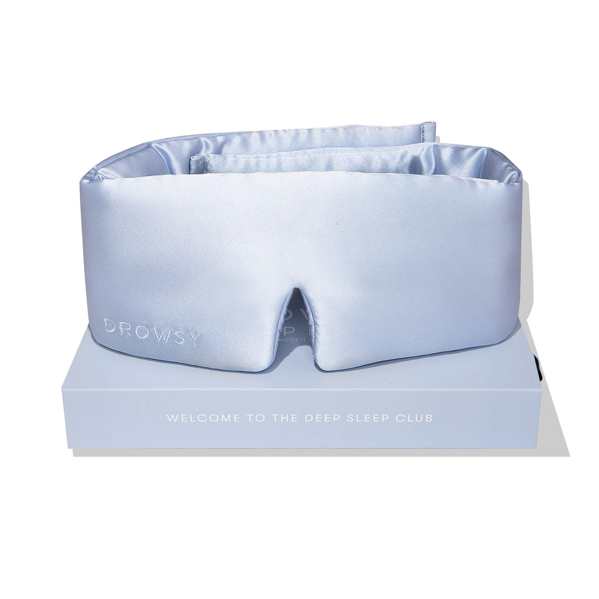 DROWSY Silk Sleep Mask - Face-hugging, padded cocoon in pure Mulberry silk